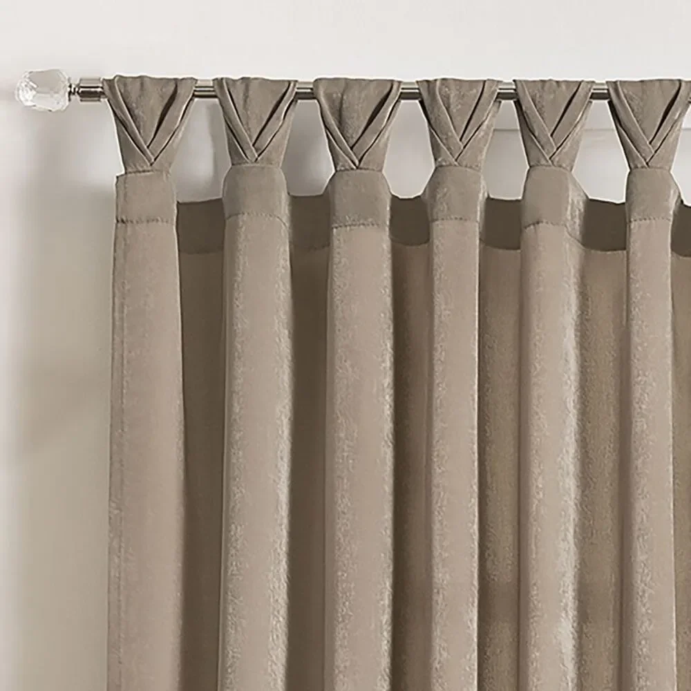 PowerSellerUSA 2-Pack Luxurious Window Curtain Panel with Silky Soft Shimmering